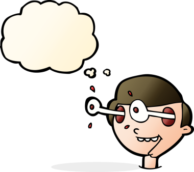 çizgi film bir insan tarafından çizilmiş düşünce balonuyla çocuğun yüzünü heyecanlandırdı.