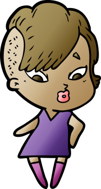 Bir insan tarafından çizilmiş bir karikatür.