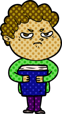 Bir insan tarafından çizilmiş kızgın bir adam.