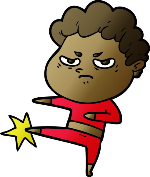 Bir insan tarafından çizilmiş kızgın bir adam.