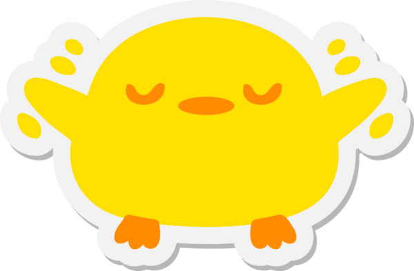 Yavru kuş kanat çırpıyor. Bir insan tarafından çizilmiş.