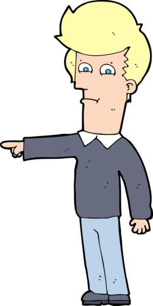 Bir insan tarafından çizilmiş çizgi filmci.