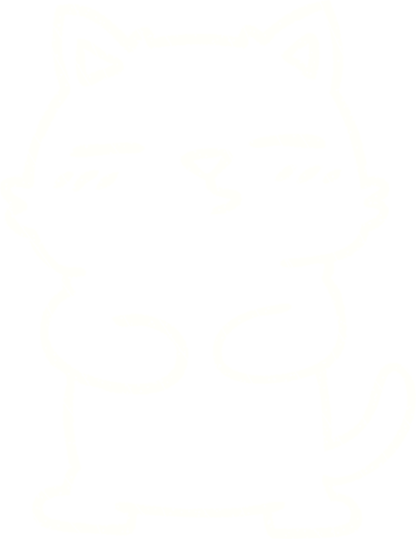 Bir insan tarafından çizilen Kedi Tebeşiri