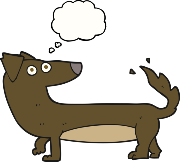 Bir insan tarafından çizilmiş serbest çizim baloncuk köpek.