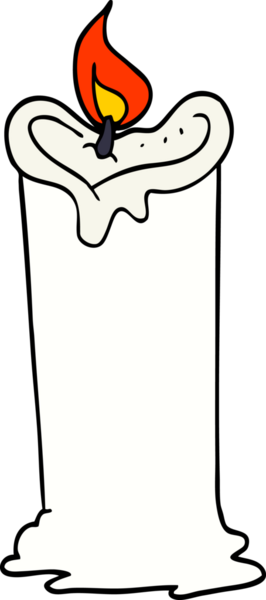 bir insan tarafından çizilmiş çizgi film mumu