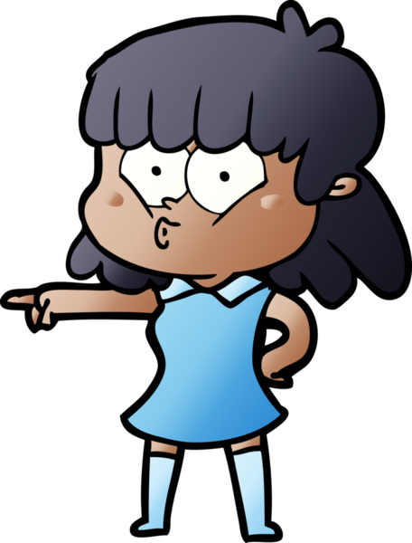 Çizgi filmdeki ıslık çalan kız bir insan tarafından çizilmiş