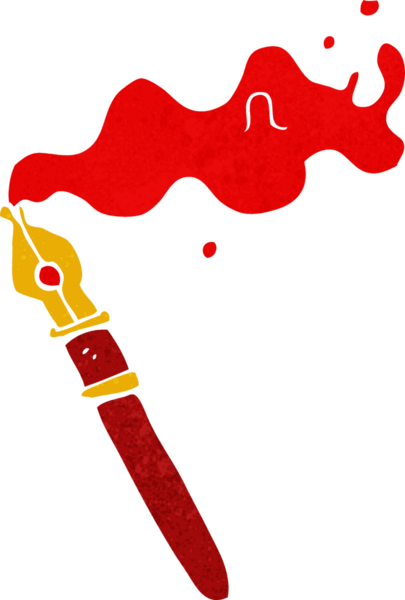 Bir insan tarafından çizilmiş bir dolmakalem.