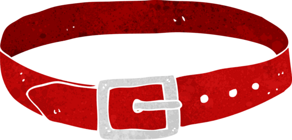 Bir insan tarafından çizilmiş deri kemer.