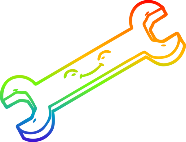 gökkuşağı gradyan çizgi çizimi bir insan tarafından çizilmiş çizgi film anahtarı