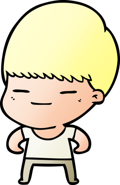 Bir insan tarafından çizilmiş kendini beğenmiş bir çocuk.