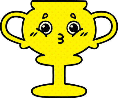 Bir insan tarafından çizilmiş bir kupanın çizgi romanı.