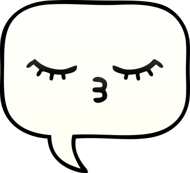 Bir insan tarafından çizilen konuşma baloncuğunun gölgeli çizimi