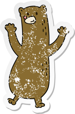 Bir insan tarafından çizilmiş garip bir el çiziminin sıkıntılı çıkartması.