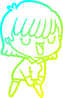 Bir insan tarafından çizilmiş bir karikatür kadın çizimi.