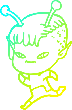 Bir insan tarafından çizilmiş, soğuk bir çizgi roman çizimi.