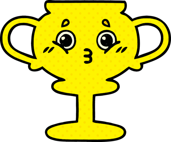 Bir insan tarafından çizilmiş bir kupanın çizgi romanı.