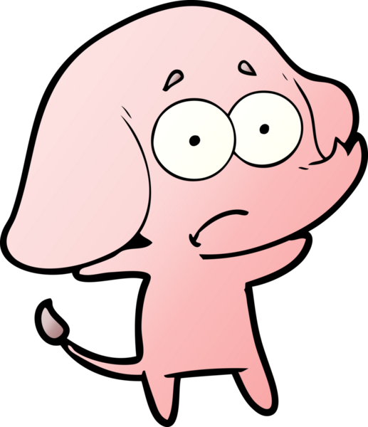 bir insan tarafından çizilmiş belirsiz bir fil.