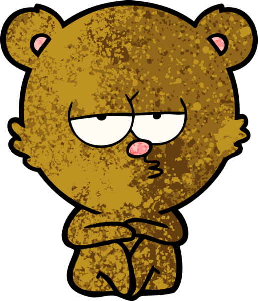 Bir insan tarafından çizilmiş bir çizgi film karakteri.