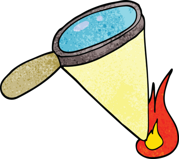 Bir insan tarafından çizilmiş karalama büyüteç.