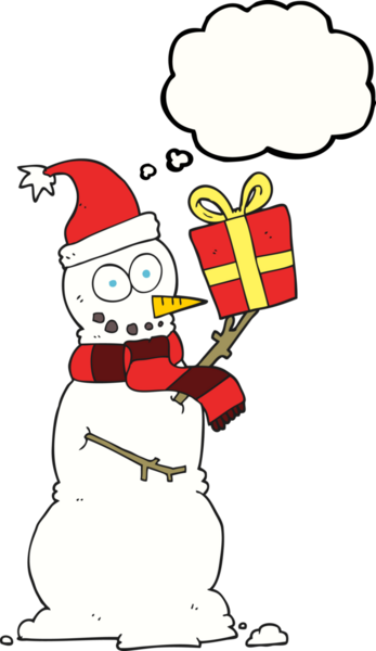 Serbest çizim düşünce balonu kardan adam bir insan tarafından çizilmiş.