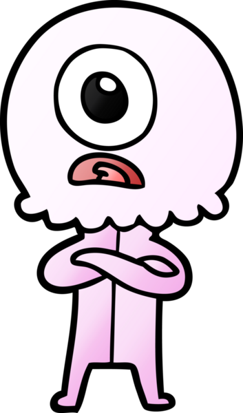 Çizgi film Tepegöz uzaylı uzay adamı bir insan tarafından çizildi.