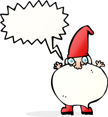 bir insan tarafından çizilmiş küçük bir noel baba çizgi filmi.