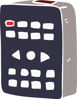 bir insan tarafından çizilmiş karalama uzaktan kumandası