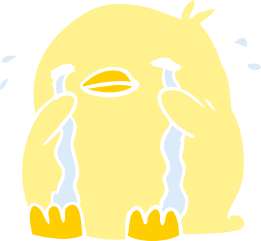 Düz renkli çizgi film karakteri bir insan tarafından çizilmiş.