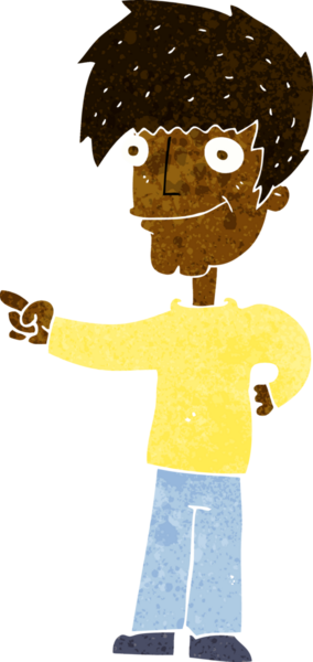 Bir insan tarafından çizilmiş çizgi filmci.