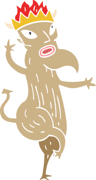 Bir insan tarafından çizilmiş karalama şeytanı