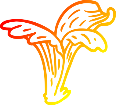 Bir insan tarafından çizilmiş karikatür su sıçratma çizgisinin sıcak gradyanı