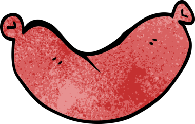 Bir insan tarafından çizilmiş karalama sosisi.