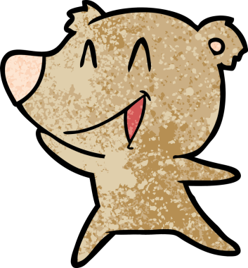 Bir insan tarafından çizilmiş bir çizgi film karakteri.