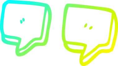 Bir insan tarafından çizilmiş bir karikatür tırnak işareti.