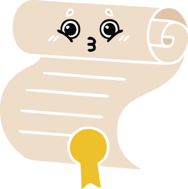 Bir insan tarafından çizilen sözleşmenin düz renkli retro karikatürü