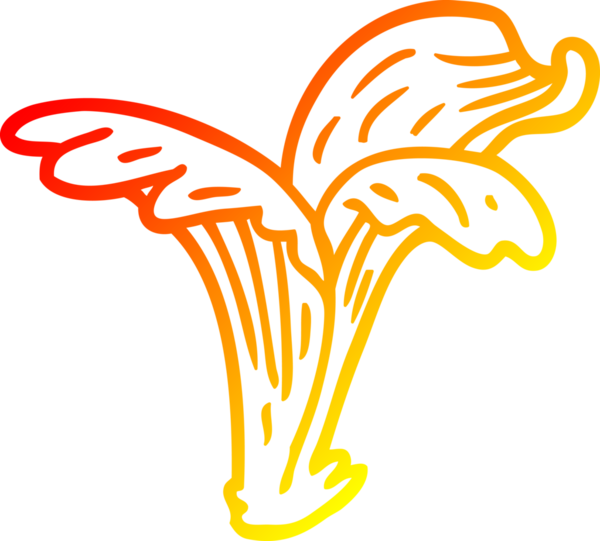 Bir insan tarafından çizilmiş karikatür su sıçratma çizgisinin sıcak gradyanı