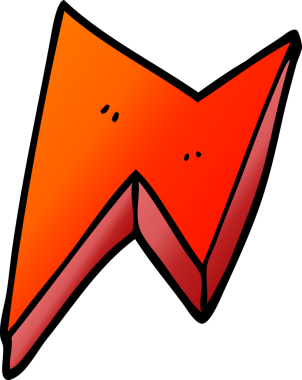 Bir insan tarafından çizilmiş karalama ateş cıvatası.