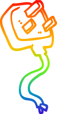 gökkuşağı gradyan çizgi çizimi bir insan tarafından çizilmiş bir İngiliz karikatürü