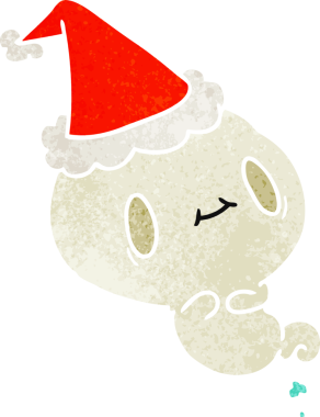 Bir insan tarafından çizilmiş Kawai hayaletinin eski bir karikatürü.