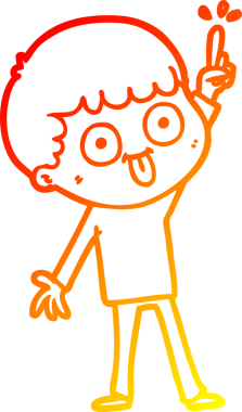 Bir insan tarafından çizilmiş çizgi film karakteri.