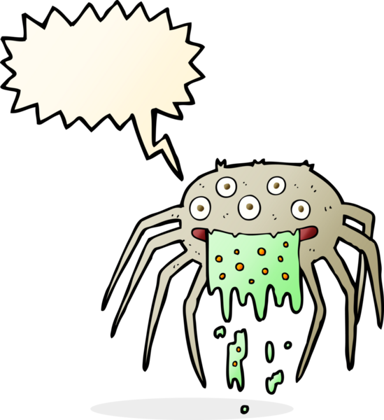 Bir insan tarafından çizilmiş iğrenç bir cadılar bayramı karikatürü.