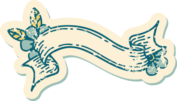 Bir pankartın ve bir insanın çizdiği çiçeklerin sembolik dövmeli resmi