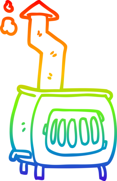 gökkuşağı gradyan çizgi çizimi bir insan tarafından çizilmiş eski ahşap yakıcı