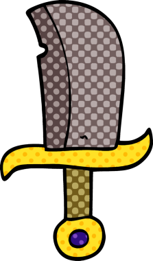 Bir insan tarafından çizilmiş karalama hançeri.