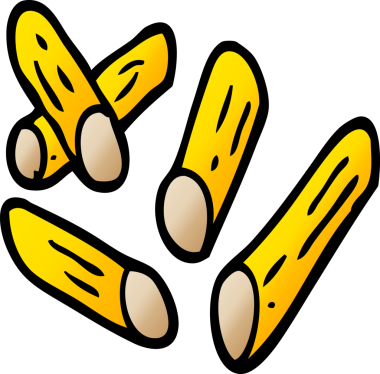 Bir insan tarafından çizilmiş karalama buğday makarnası.