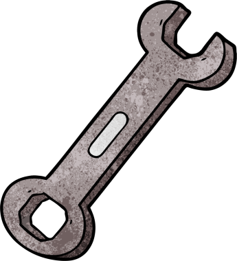 Bir insan tarafından çizilmiş çizgi film anahtarı.