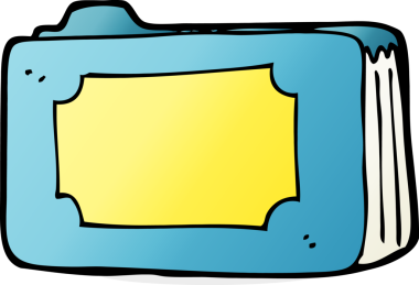 bir insan tarafından çizilmiş pembe iş klasörü