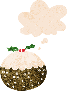 Düşünce baloncuklu çizgi film pudingi grunge dertli retro desenli bir insan tarafından çizilmiş