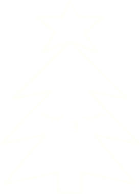 Bir insan tarafından çizilmiş Noel Ağacı Tebeşiri