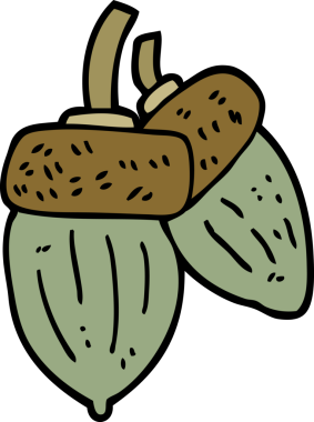 Bir insan tarafından çizilmiş karikatür palamudu.